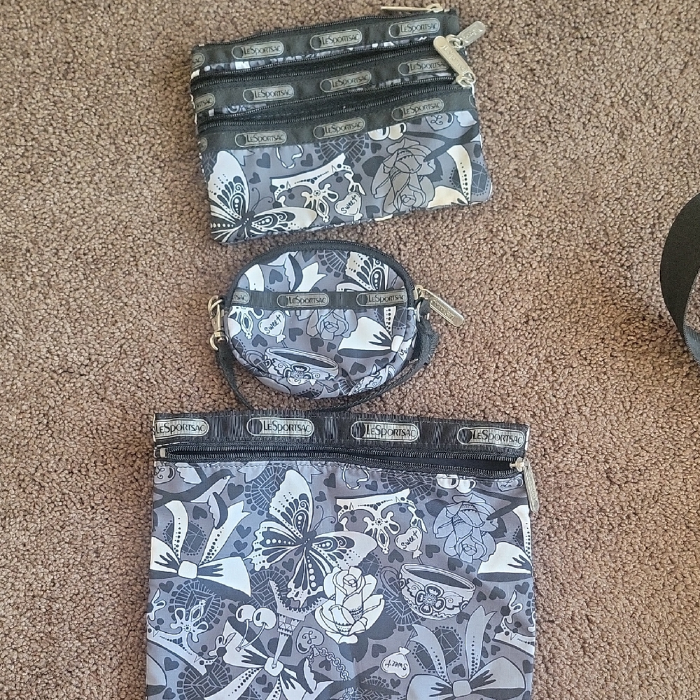 LeSportsac Floral Print Pouch Set